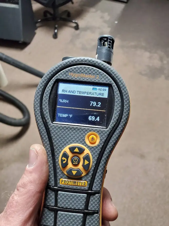 Moisture meter humidity assessment for Mold Remediation & Removal in Little Falls